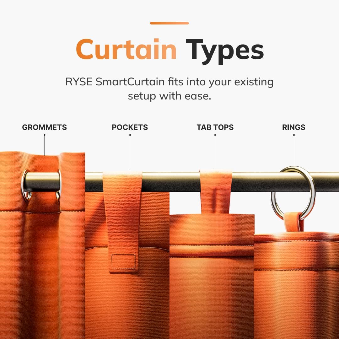 Motorized Smart Curtains with App & Voice Control
