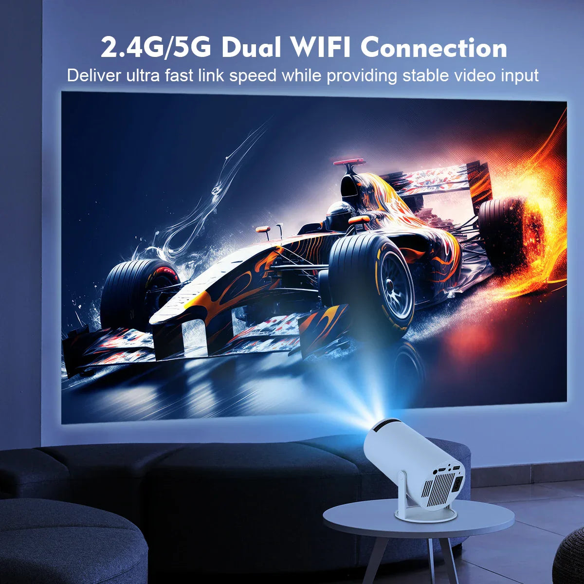 Projector 4K Android 11 Dual Home Cinema Outdoor Projector
