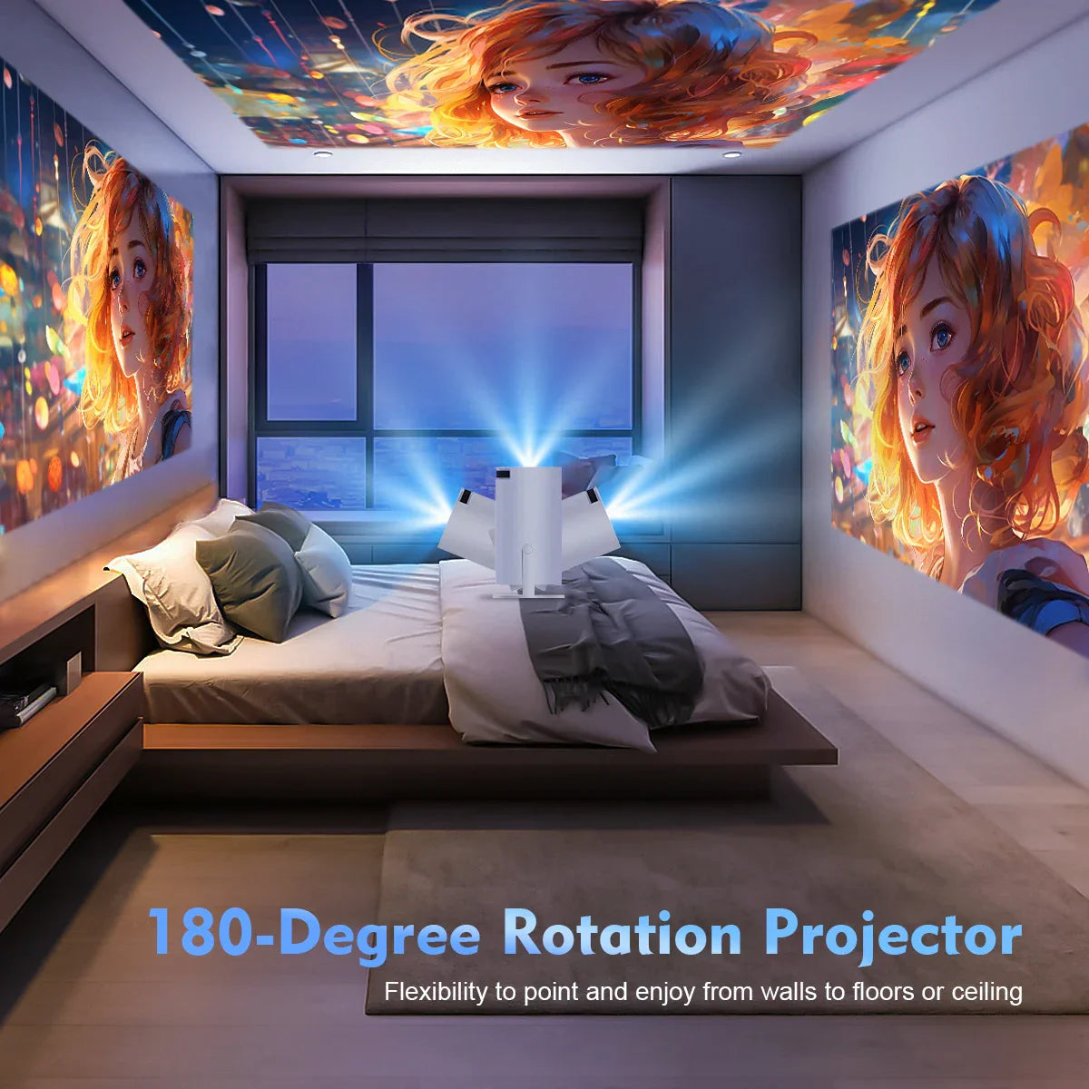 Projector 4K Android 11 Dual Home Cinema Outdoor Projector
